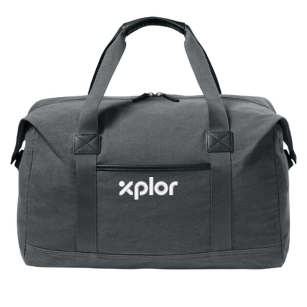 Port Authority Xplor Embroidered- - Washed Canvas Duffel Thumbnail