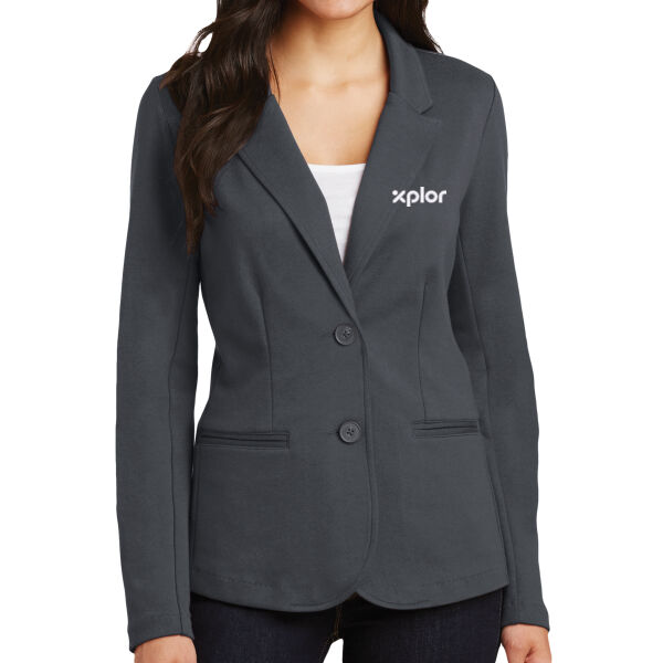 Port Authority Xplor Embroidered- - Women's Knit Blazer Thumbnail