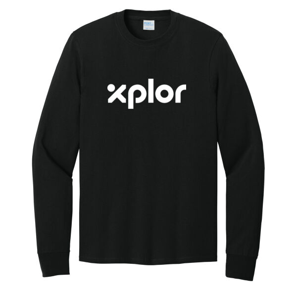 Port & Co Xplor Printed- - Long Sleeve Core Cotton Tee Thumbnail