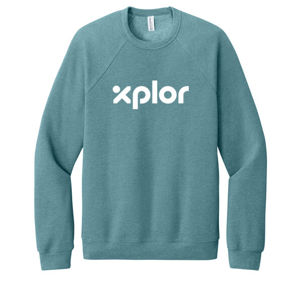 Bella + Canvas Xplor Printed- - Unisex Sponge Fleece Raglan Sweatshirt Thumbnail