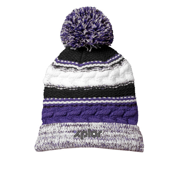 Sport Tek Xplor Embroidered- - Pom Pom Team Beanie Thumbnail